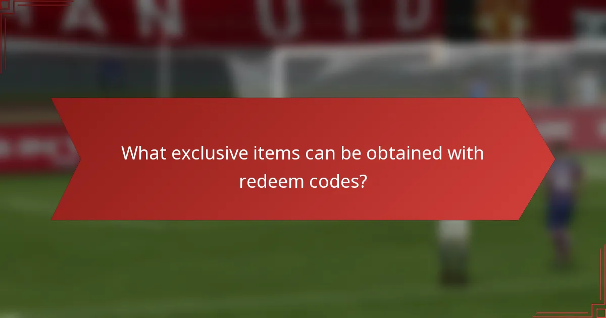 What exclusive items can be obtained with redeem codes?